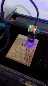 Personalized Laser Engraved Picture in Wood