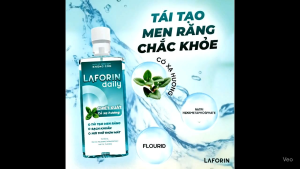 Nước Súc Miệng Họng Không Cồn Laforin Daily 500ml - Cho Hơi Thở Thơm Mát & Diệt Khuẩn HT Viêm Họng