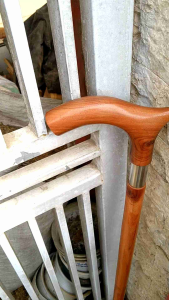 Tongkat Jalan Kayu Nogosari Nagasari Model Variasi Ring Stainless C129