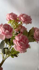 Bunga mawar peony buket artificial palsu hias dekorasi