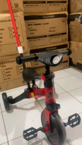 Balance Bike 4 in1 Exotic ET 709 Sepeda Dorongan Roda Tiga Anak EXOTIC