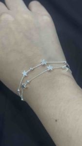 กำไลเงินจี้ดาว สร้อยข้อมือดาว เงินแท้ 92.5 ⭐ - Shining Star Bracelet 02