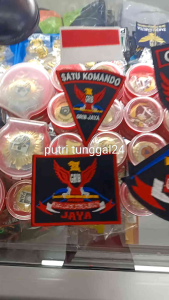 Logo Grib Jaya /logo badge bordir komputer 1 set isi 9 pcs