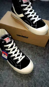 Sepatu Ventela Public Low Black Natural/ Sepatu Sekolah Casual Pria Wanita Autentic Sneakers Shoes Canvas Hitam Karet Kasual sale cowok