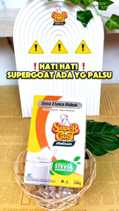 Supergoat Platinum Stevia 200gram-Susu Kambing Supergoat Stevia 200gram PAKET 2 BOX