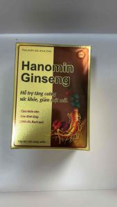 Viên uống nhân sâm Hanomin Ginseng giúp tăng cường sức khỏe giảm mệt mỏi - 60 viên