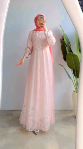 Dress Maxy Gliter Free Belt