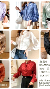 TM 2620 Kemeja Balmian Satin Import