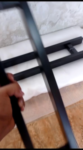 handle pintu kaca dan kayu kotak hitam dof berbahan stenlistell sus304