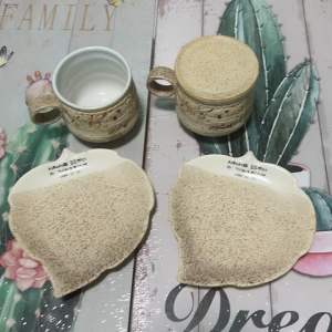 [1 Set per Order 2 Variants] Collectible Vintage-style Leaf Cup and Saucer 1999 Set - Japan Surplus