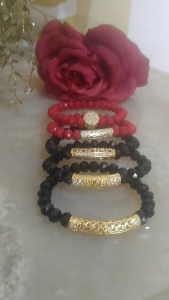 Gelang kristal Ceko cantik penganti perhiasan emas