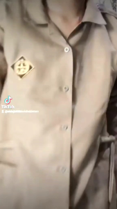 Setelan Seragam Pramuka SMP SMA Pembina Tali Bahan Rapilo Tangan Panjang dan Rok Rempel Plisket Perempuan