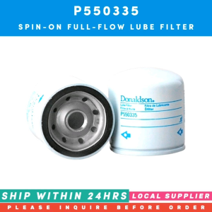 P550335 LUBE FILTER [SPIN-ON FULL-FLOW 3/4-16] [INQUIRE 1ST PRE-ORDER ONLY! LOCAL SUPPLIER] CROSS REFERENCE CATERPILLAR 0817003 DODGE 4105409 FORD SBA140517020 KOMATSU 6002112110 MITSUBISHI MD129809 PERKINS 140517000 TOYOTA 5160620003 XCMG JW0753