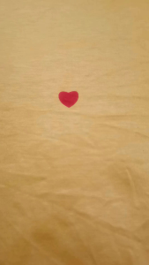 Half Sleeves Round Neck Cotton Heart Printed Tshirt