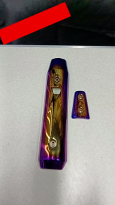 กันร้อนข้างท่อ NOUVO-MX  2ชิ้น  สีทอง-ไทเท   อะไหล่ทดแทน  2 ชิ้น กันร้อนท่อ