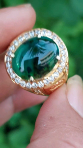 CINCIN BATU BACAN NATURAL CRHYSOCOLLA ISTIMEWA