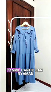 GAMIS ANAK TALI SERUT alizan usia 2-11thn bahan cringkke airflow adem dan anti kusut tanpa hijab