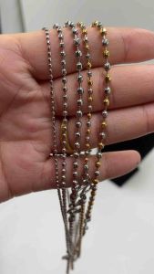 เม็ดตะไบ 2K 2สี 2กษัตริย์ สร้อยคอ สร้อยสแตนเลสแท้ สร้อยพระ แขวนพระ ห้อยพระ ราคาถูก จัดส่งเร็ว เก็บปลายทาง