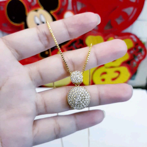Kalung Xuping Liontin Bulat Permata Xds67y