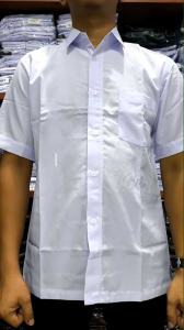 Baju Kemeja Putih Polos Pria Wanita CPNS P3K Training Kerja Formal Kantor Kuliah Seragam Sekolah Lengan Pendek Panjang