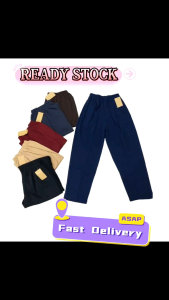 Seluar Slack Panjang Wanita Berpoket Zip Lady Slack Long Pant with Zip Pocket XL 2XL 3XL