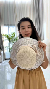 หมวกกันแดด ดอกเบญจมาศเล็กชั้นในเสริม PVป้องกันแสงแดด2 เท่า ป้องกัน UV UPF50+ อย่างมีประสิทธิภาพ