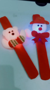 Gelang Lampu LED Santa 1 Pcs / Gelang Natal Anak / Aksesories Xmas / Aksesories Merry Christmas / Gelang Tangan Natal / Perlengkapan Natal / Gelang Anak / Gelang Lampu / Jam Tangan Lampu LED