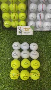 12 Bóng Golf calaway kẻ line 3 vạch (E.R.C chrome soft) mới 98%