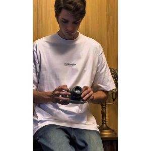 EVERESTER เสื้อยืด คอฟิต Heavy Cotton รุ่น Writer เสื้อผ้าผู้ชาย Oversize สีดำ exp