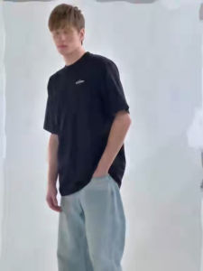 EVERESTER เสื้อยืด คอฟิต Heavy Cotton Original เสื้อผู้ชาย Oversize สีดำ ขาว ONF