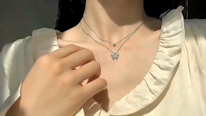 Kalung Wanita Korea Liontin Kupu Kupu Fashion Wanita Korea