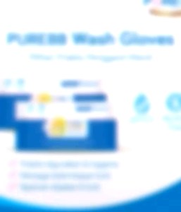 Pure bb baby wash glove / Disposable waslap bayi isi 5 dan 10