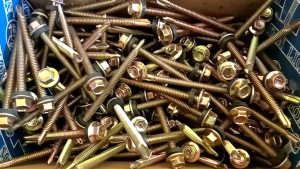 50pcs MOON LION Roofing Kuning 2cm - 10cm | Sekrup Moon Lion 50 Pcs