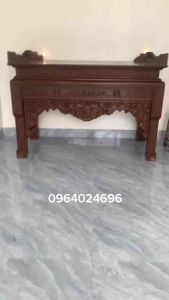 ban thờ 1m97x97 cao 1m27 chân 14 gỗ gụ hương đá  gõ