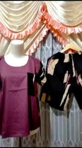 SETELAN CELANA PENDEK KOMBINASI WANITA DEWASA