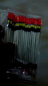 pelampung mancing stick baseball(isi 20pcs)  gratis 5pcs