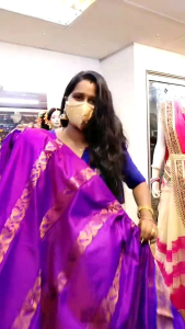 VARANSI PATTU READYMADE SAREE EASY TO WEAR