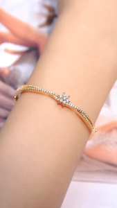 La Vienne - Moana - Gelang Bangle Titanium Wanita Anti Karat - Perhiasan Perempuan Mewah Elegan