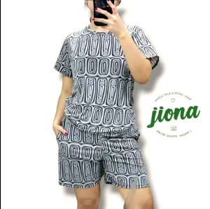 JIONA RTWs T-Shirt Shorts 2 pocket for Women
