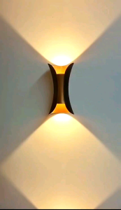 Lampu Dinding Modern Gold LED 10 Watt 2 Arah: Unit Set & Part Instalasi