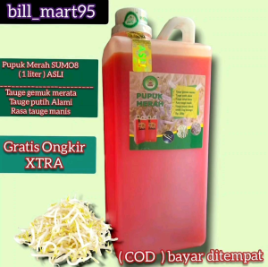 Pupuk Merah SUMO8 ( 1 liter ) Untuk tauge gemuk & putih bersih