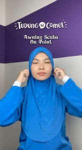 Tudung Sekolah Kafa Penang Awning Scuba Awning Lembut Awning On point jaminan 180 hari TudungSiComel