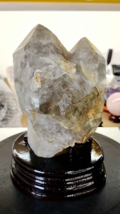 Natural High Grade Madagascar Old Mine Skeletal Smoky Quartz Crystal Ornament HSK04