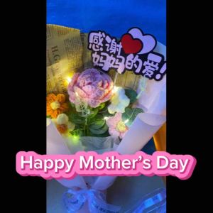 Mother’s Day Flowers- Knitted flowers Bouquet / knitted flower Rose and Sunflower flower (Local Stocks)