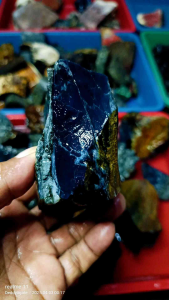 Natural bahan batu akik blue oval mizone