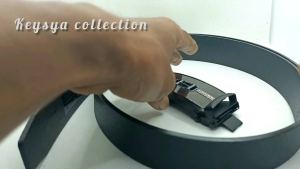 ikat pinggang pria gesper pria sabuk pria rel kulit sintetis