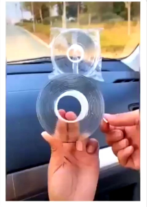 Nano Tape Bening Transparan 2 Sisi 1 meter 3 Meter 5 Meter