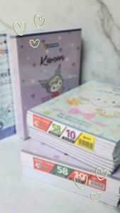 Buku Tulis Sekolah Edisi Sanrio Newstar 38 & 58 Lembar Karakter Lucu Kuromi Cinnamorol Isi 10PCS