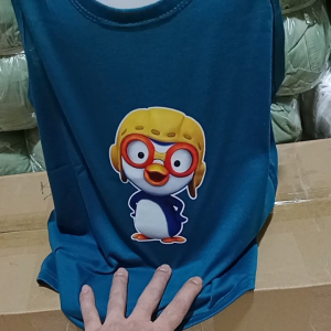 Singlet Anak Pororo Tanktop Lekbong Cowok Cewek Usia 2-10 Tahun