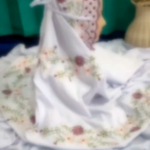 (COD) Mukena Dewasa Model Potongan/Setelan (Atas Bawah) Bahan Polino Motif Bordir Bunga Kincir